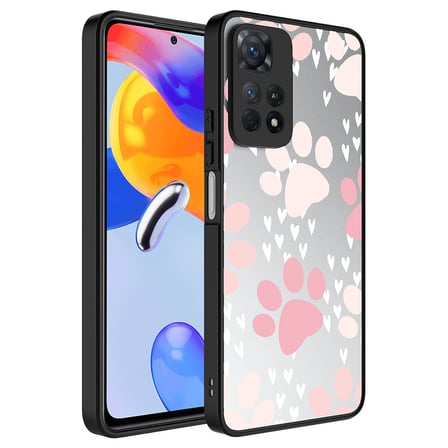 Xiaomi Redmi Note 11 Pro 5G Uyumlu Kılıf Aynalı Desenli Kamera Korumalı Parlak Zore Mirror Kapak