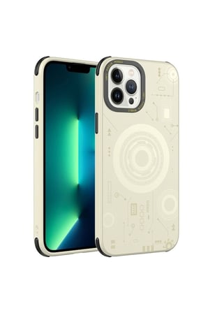 Apple iPhone 12 Pro Max Uyumlu Kılıf Zore Wireless Şarj Özellikli Desenli Hot Kapak