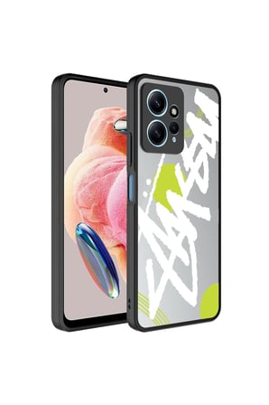 Xiaomi Redmi Note 12 4G Uyumlu Kılıf Aynalı Desenli Kamera Korumalı Parlak Zore Mirror Kapak