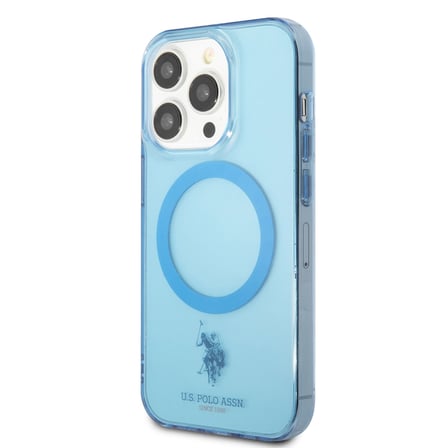 Apple iPhone 14 Pro Uyumlu Kılıf U.S. POLO ASSN. M-safe Şarj Özellikli Transparan Tasarım Kapak