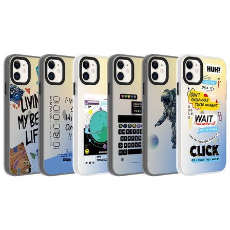 Apple iPhone 11 Uyumlu Kılıf Desenli Zore Dragon Sert Kapak