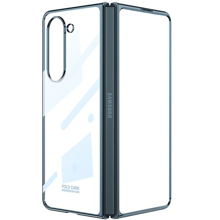 Samsung Galaxy Z Fold 5 Uyumlu Kılıf Zore Full Camlı Kıpta Kapak