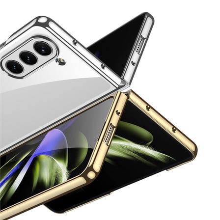 Samsung Galaxy Z Fold 5 Uyumlu Kılıf Zore Full Camlı Kıpta Kapak
