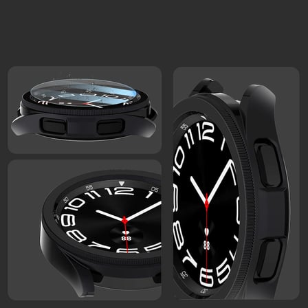 Samsung Galaxy Watch 6 Classic 47mm Uyumlu Sert PC Kasa ve Ekran Koruyucu Zore Watch Gard 29
