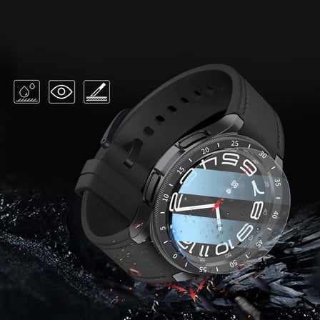 Samsung Galaxy Watch 6 Classic 47mm Uyumlu Sert PC Kasa ve Ekran Koruyucu Zore Sport Watch Gard 29