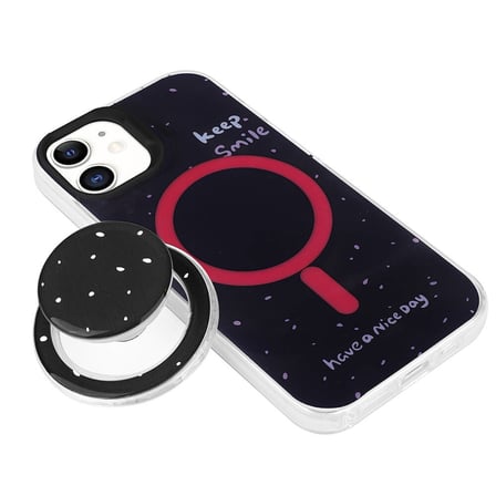 Apple iPhone 11 Uyumlu Kılıf M-safe Şarj Özellikli Tak-Çıkar Pop Soketli Zore Tiktok Kapak
