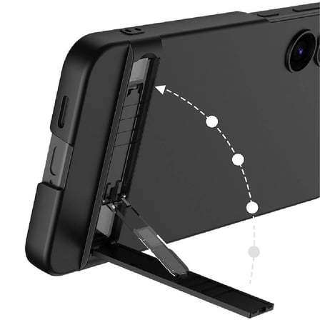 Samsung Galaxy S24 Plus Uyumlu Kılıf Zore Kamera Korumalı Dikey Standlı Ays Kapak