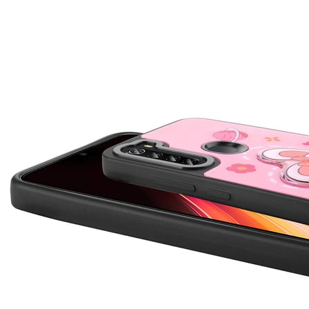 Xiaomi Redmi Note 8 Uyumlu Kılıf Parlayan Kabartmalı İkonik Figürlü Zore Amas Silikon Kapak
