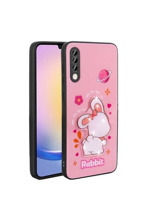 Samsung Galaxy A50 Uyumlu Kılıf Parlayan Kabartmalı İkonik Figürlü Zore Amas Silikon Kapak
