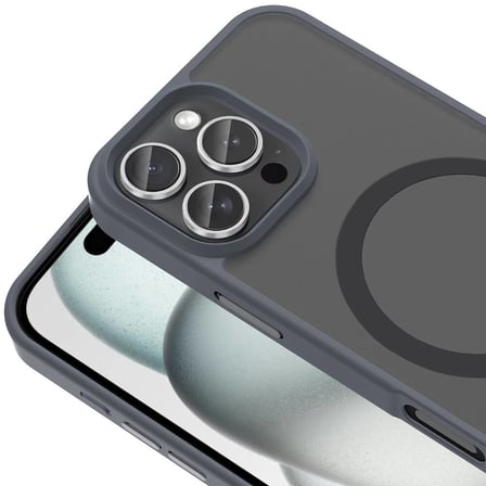Apple iPhone 16 Pro Uyumlu Kılıf M-safe Şarj Özellikli Mat Arka Yüzey Zore Sio Kapak