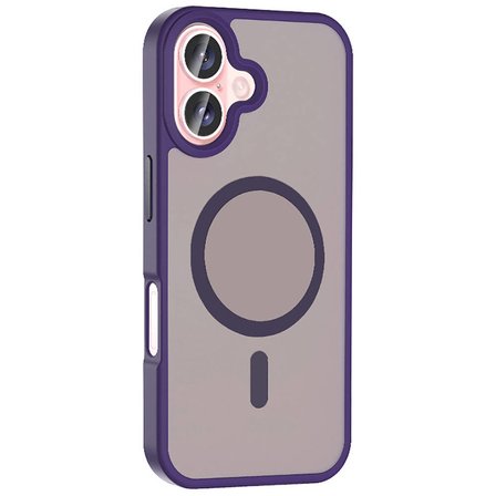 Apple iPhone 16 Uyumlu Kılıf M-safe Şarj Özellikli Mat Arka Yüzey Zore Sio Kapak