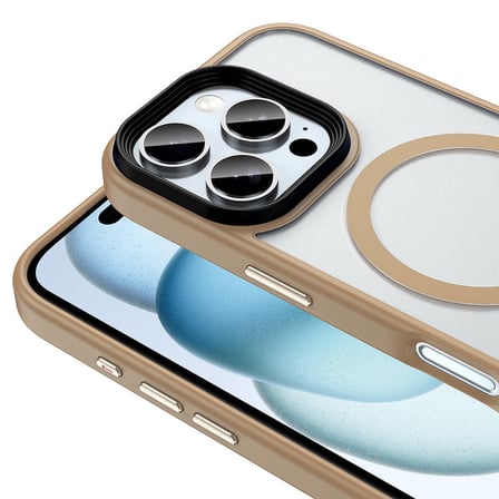 Apple iPhone 16 Pro Max Uyumlu Kılıf Mat Arka Yüzey Wireless Şarj Özellikli Zore Flet M-safe Kapak