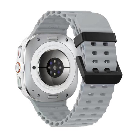 Samsung Galaxy Watch Ultra 47mm Uyumlu Zore KRD-118 Tırtıklı Tasarım Silikon Kordon