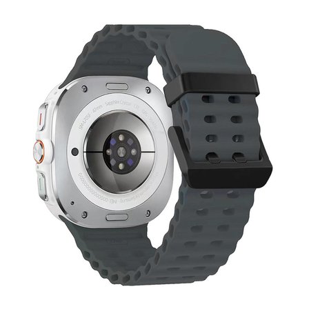 Samsung Galaxy Watch Ultra 47mm Uyumlu Zore KRD-118 Tırtıklı Tasarım Silikon Kordon