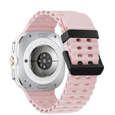 Samsung Galaxy Watch Ultra 47mm Uyumlu Zore KRD-118 Tırtıklı Tasarım Silikon Kordon
