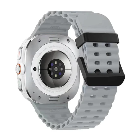 Samsung Galaxy Watch Ultra 47mm Uyumlu Zore KRD-118 Tırtıklı Tasarım Silikon Kordon