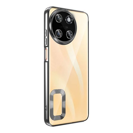 Realme 11 4G Uyumlu Kılıf Kamera Korumalı Logo Gösteren Zore Omega Kapak