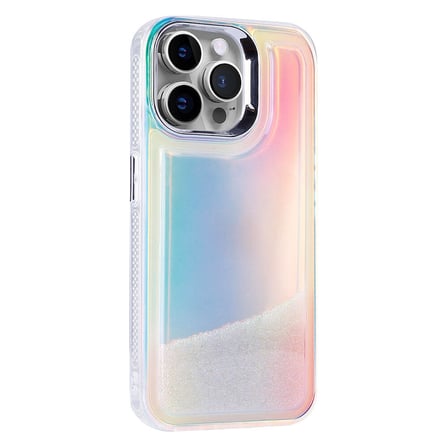 Apple iPhone 14 Pro Uyumlu Kılıf Airbagli Renkli Arka Yüzey Boncuk Tasarımlı Zore Kumul Kapak