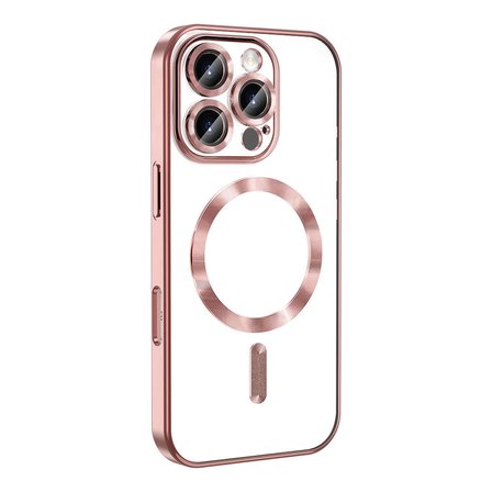 Apple iPhone 16 Pro Max Uyumlu Kılıf Kamera Korumalı M-safe Wireless Şarj Özellikli Zore Demre Kapak