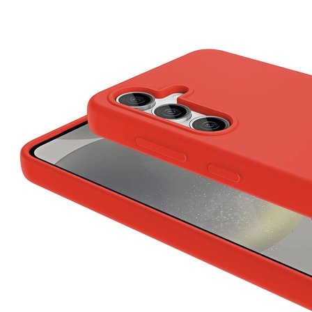 Samsung Galaxy S24 Plus Uyumlu Kılıf M-safe Şarj Özellikli Sıvı Teknolojili Silinebilir Sert Zore Kivi Kapak