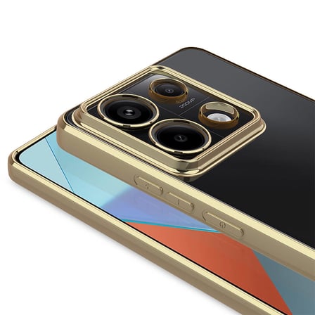 Xiaomi Redmi Note 13 Pro 4G Uyumlu Kılıf Kamera Korumalı Logo Gösteren Zore Omega Kapak