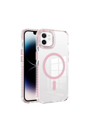 Apple iPhone 11 Uyumlu Kılıf M-safe Şarj Özellikli Airbagli Takılabilir Askı Aparatlı Zore Nana Kapak