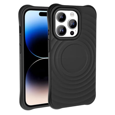Apple iPhone 14 Pro Max Uyumlu M-safe Şarj Özellikli Airbagli Mat Görünümlü Zore Hepi Kapak
