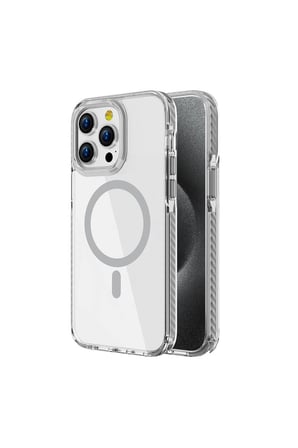Apple iPhone 15 Pro Max Uyumlu Kılıf M-safe Şarj Özellikli Airbagli Takılabilir Askı Aparatlı Zore Nana Kapak