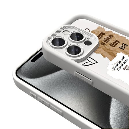 Apple iPhone 15 Pro Max Uyumlu Kılıf Kamera Korumalı Baskılı Arka Yüzey Zore Klas Kapak