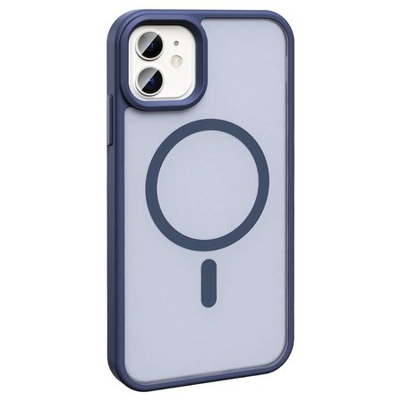 Apple iPhone 12 Uyumlu Kılıf M-safe Şarj Özellikli Mat Arka Yüzey Zore Sio Kapak