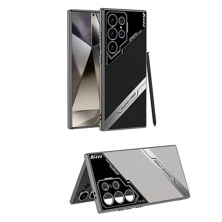 Samsung Galaxy S24 Ultra Uyumlu Kılıf Kamera Korumalı Suni Deri Tasarım Zore Yeni Seri Procase Kapak