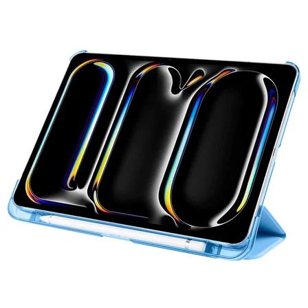 Apple iPad Pro 11 2024 Uyumlu Zore Smart Cover Kalem Bölmeli Standlı 1-1 Kılıf