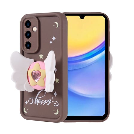 Samsung Galaxy A15 Uyumlu Kılıf Kamera Korumalı Figür Tasarımlı Zore Kapya Kapak