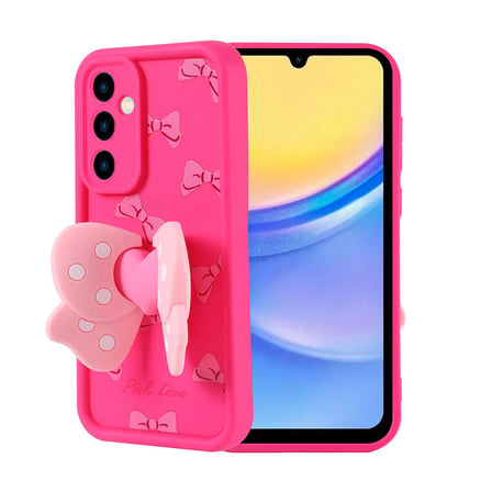 Samsung Galaxy A15 Uyumlu Kılıf Kamera Korumalı Figür Tasarımlı Zore Kapya Kapak