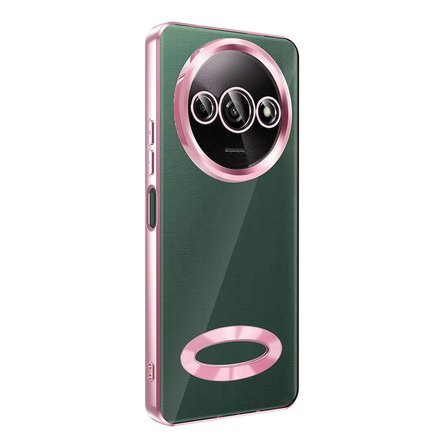 Xiaomi Redmi A3 4G 2024 Uyumlu Kılıf Silikon Kamera Korumalı Renkli Şeritli Logo Gösteren Zore Omega Kapak
