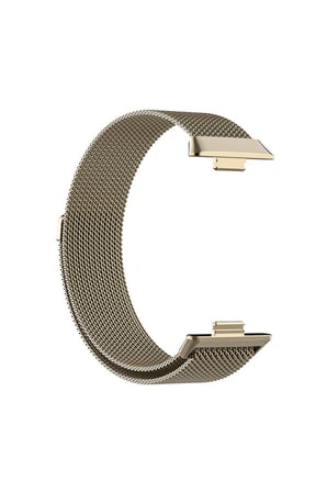 Huawei Watch Fit 3 Uyumlu Kordon Hasır Metal Örgü Mıknatıslı Zore KRD-01 Metal Kayış