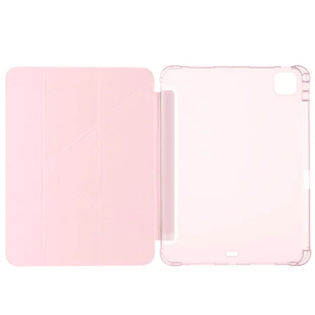 Apple iPad Pro 11 2024 Uyumlu Kılıf Zore Tri Folding Kalem Bölmeli Standlı Kılıf
