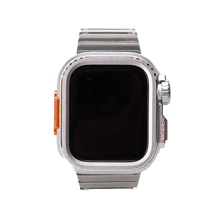 Apple Watch Ultra 49mm Uyumlu Zore KRD-126 Sert Kasa Koruyuculu Metal Kordon