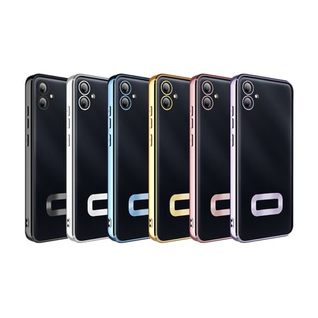 Samsung Galaxy A06 Uyumlu Kılıf Kamera Korumalı Logo Gösteren Zore Omega Kapak