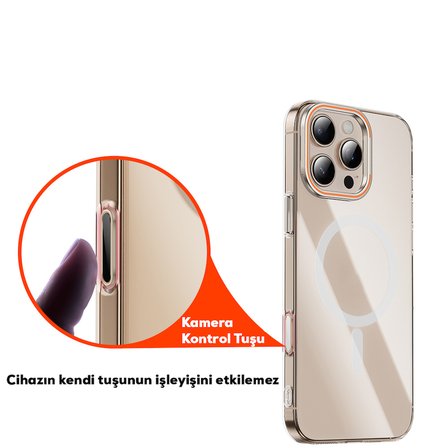 Apple iPhone 16 Uyumlu Serisi Uyumlu Metal Alaşımlı Hassas Dokunmatik Kamera Denetim Butonu Koruyucu