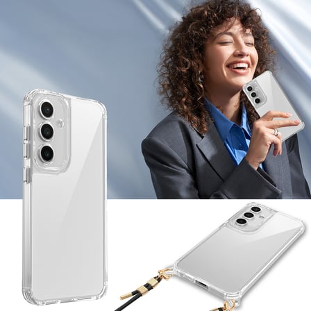 Samsung Galaxy S23 FE Uyumlu Kılıf Airbagli Takılabilir Askı Aparatlı Zore Snap Silikon Kapak