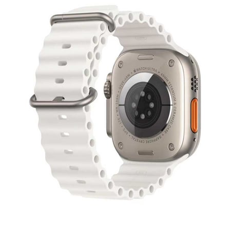 Apple Watch 42mm Uyumlu Kordon Ocean Silikon Yumuşak Esnek Metal Tokalı Zore KRD-75 Kayış