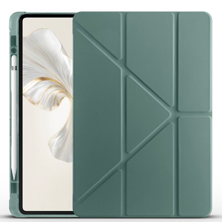 Honor Pad 9 Uyumlu Kılıf Zore Tri Folding Kalem Bölmeli Standlı Kılıf