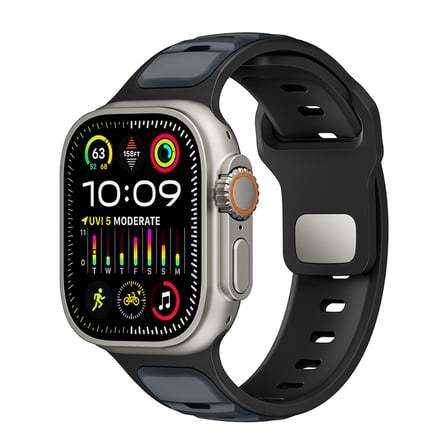 Apple Watch Ultra 49mm Uyumlu Zore KRD-135 Silikon Kordon Strap Kayış