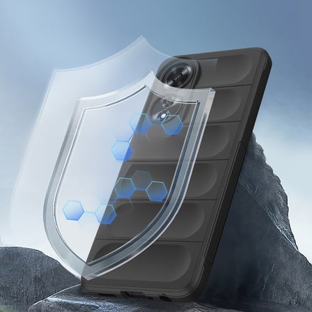 Oppo A60 Uyumlu Kılıf Esnek TPU Oyuklu Arka Yüzey Tasarımlı Zore Etnik Silikon Kapak