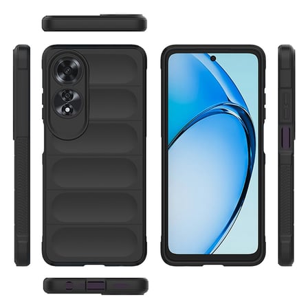 Oppo A60 Uyumlu Kılıf Esnek TPU Oyuklu Arka Yüzey Tasarımlı Zore Etnik Silikon Kapak