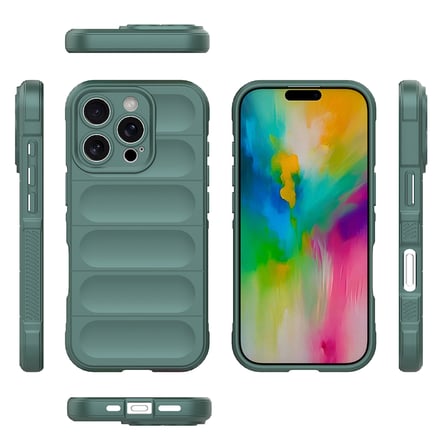 Apple iPhone 16 Pro Max Uyumlu Kılıf Esnek TPU Oyuklu Arka Yüzey Tasarımlı Zore Etnik Silikon Kapak