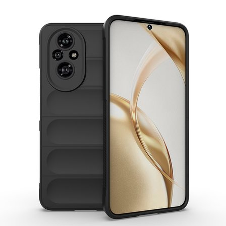 Honor 200 Pro Uyumlu Kılıf Esnek TPU Oyuklu Arka Yüzey Tasarımlı Zore Etnik Silikon Kapak