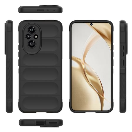 Honor 200 Uyumlu Kılıf Esnek TPU Oyuklu Arka Yüzey Tasarımlı Zore Etnik Silikon Kapak