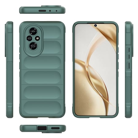 Honor 200 Uyumlu Kılıf Esnek TPU Oyuklu Arka Yüzey Tasarımlı Zore Etnik Silikon Kapak